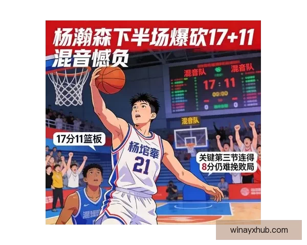 杨瀚森17+11回暖表现不敌猛龙混音34分逆转仍落败
